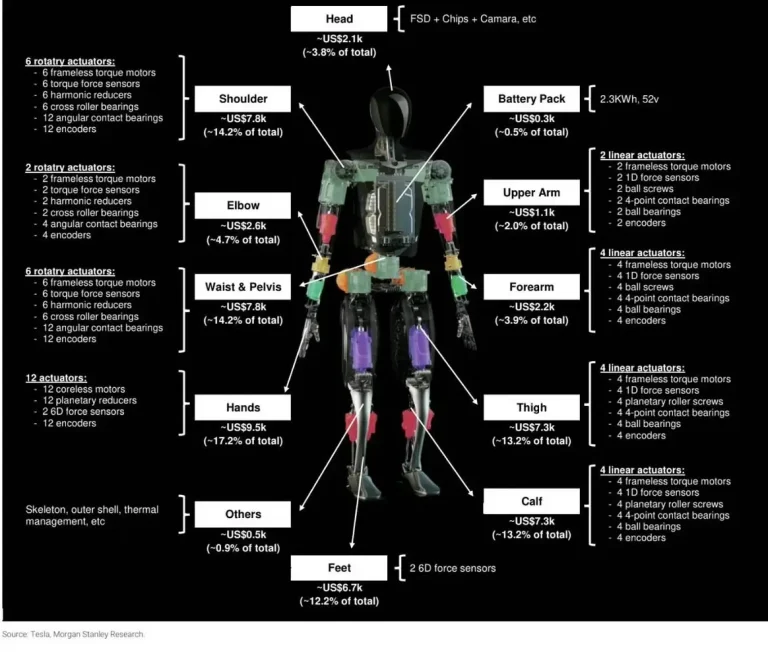 Humanoid Robot Cost: Analysis and Outlook