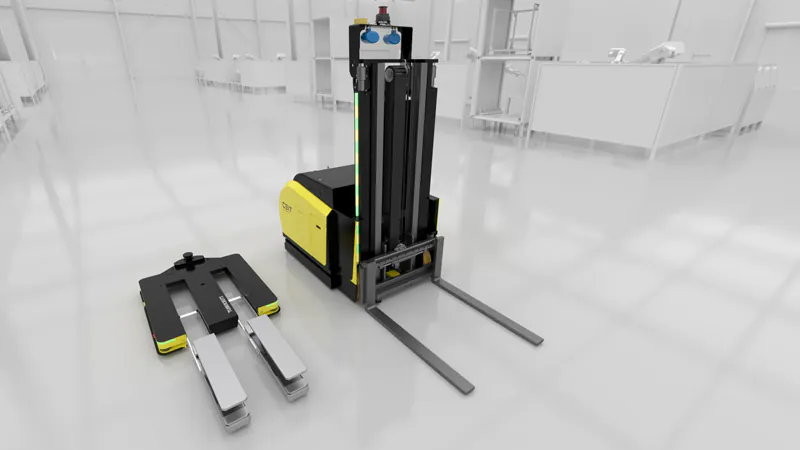 Classification of AGVs Used in AGV Warehouse Automation: Forklift  AGV

