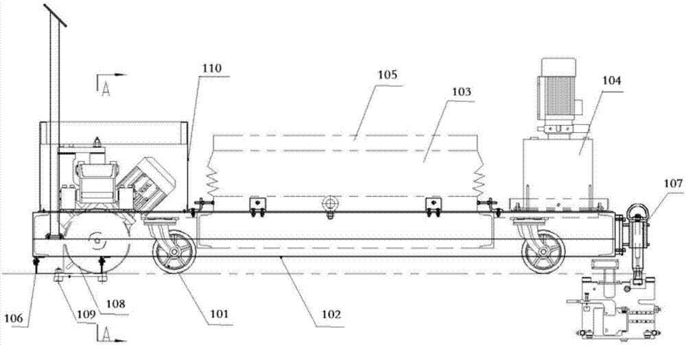 Structure of Rail Guided Vehicle (RGV)  System: Mechanical Structure