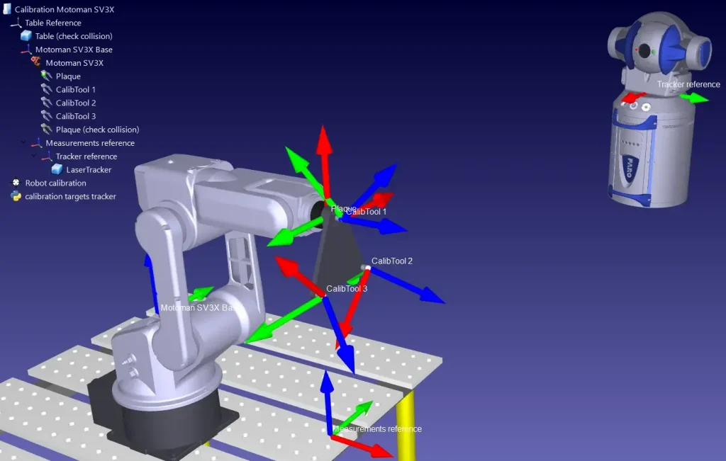 Robot Absolute Accuracy Calibration: Laser Tracker