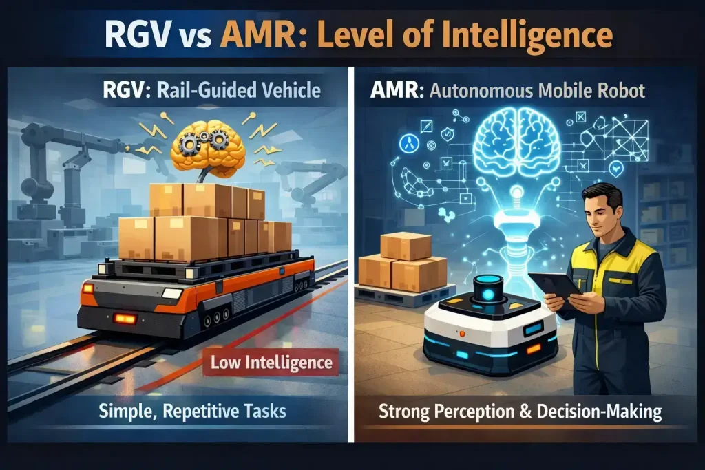 RGV vs AMR: Level of Intelligence
