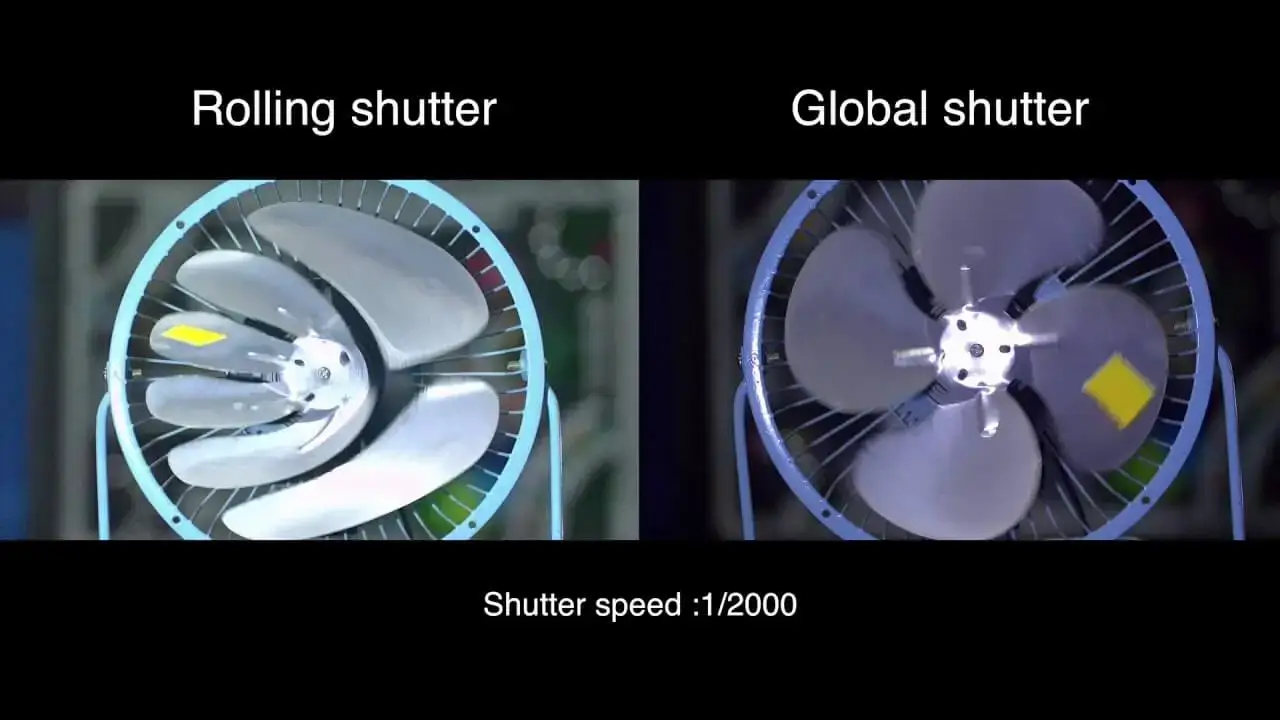 Rolling Shutter vs Global Shutter: image effect