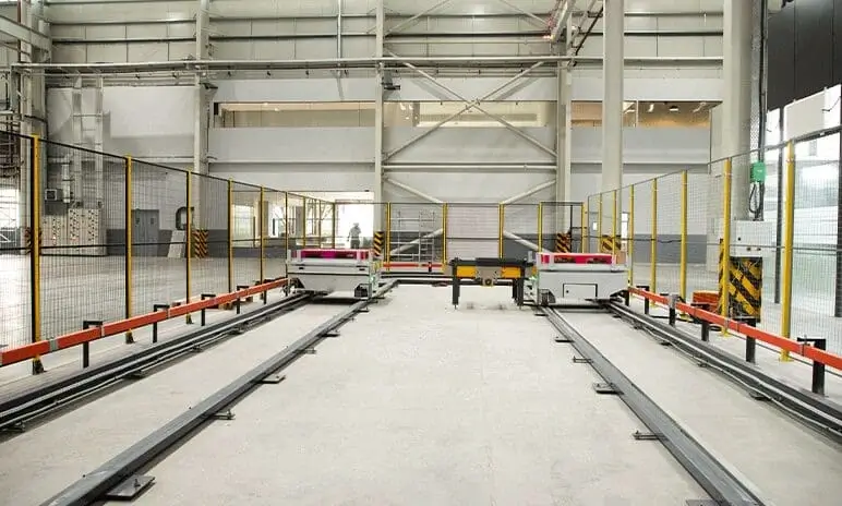 Application scenarios for Dual‑rail RGVs