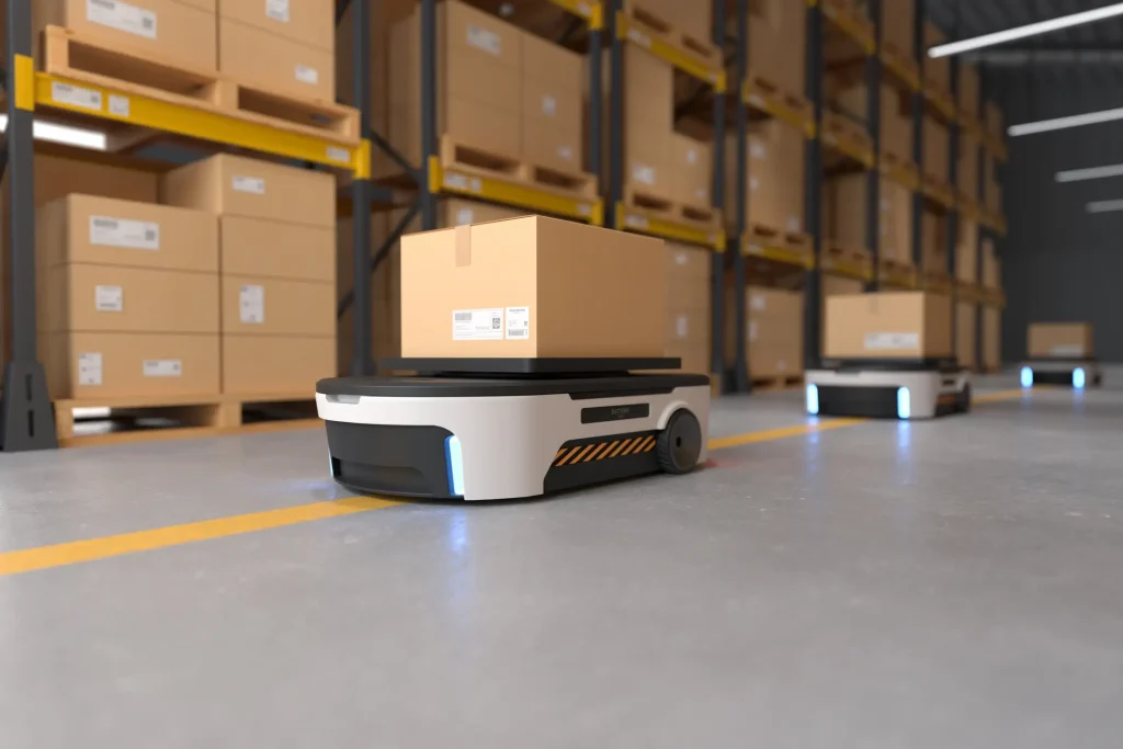 What is an AGV in a warehouse